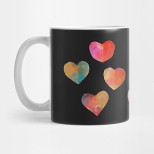Watercolor hearts Mug